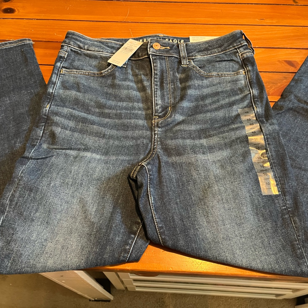 American Eagle AE Next Level Stretch Super Hi Rise size 10 Short NWT’s